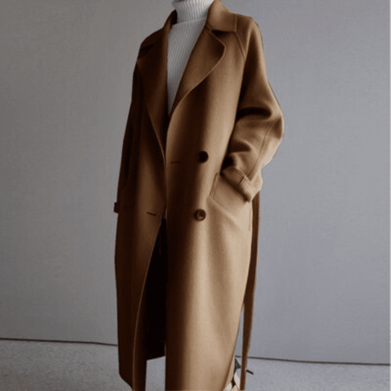 Wool-Blend Coat - Tailored Long Shape And Warm Lining