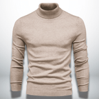 Pull en maille de laine mélangée – Col roulé et housse chaude