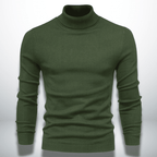 Pull en maille de laine mélangée – Col roulé et housse chaude