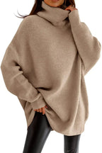 Wool-Blend Pullover - Roll Neck & Warm Layering Shape