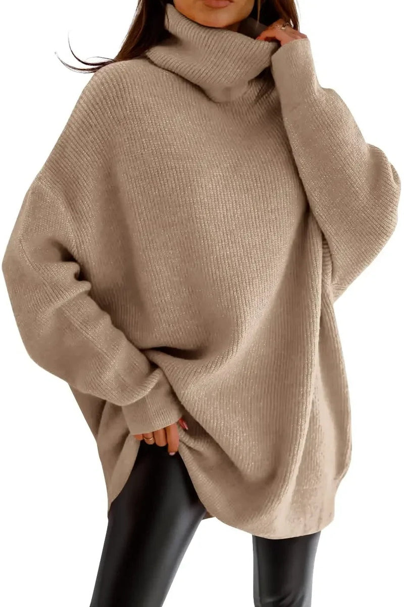 Wool-Blend Pullover - Roll Neck & Warm Layering Shape