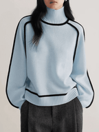 Wool-Blend Pullover - Turtleneck Shape & Warm Comfort
