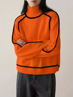 Wool-Blend Pullover - Turtleneck Shape & Warm Comfort