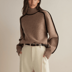 Wool-Blend Pullover - Turtleneck Shape & Warm Comfort