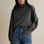 Wool-Blend Pullover - Turtleneck Shape & Warm Comfort