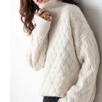 Wool-Blend Sweater - Loose Shape And Warm Layering Fit