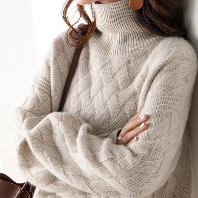 Wool-Blend Sweater - Loose Shape And Warm Layering Fit