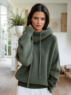 Wool-Blend Turtleneck Sweater - Silky Feel And Warmth