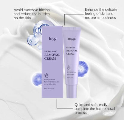 Facial hair removal cream