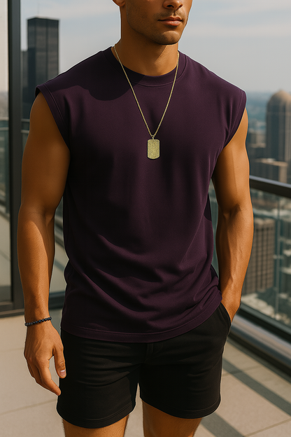 Men's Casual O-Neck Sleeveless Tank Top
