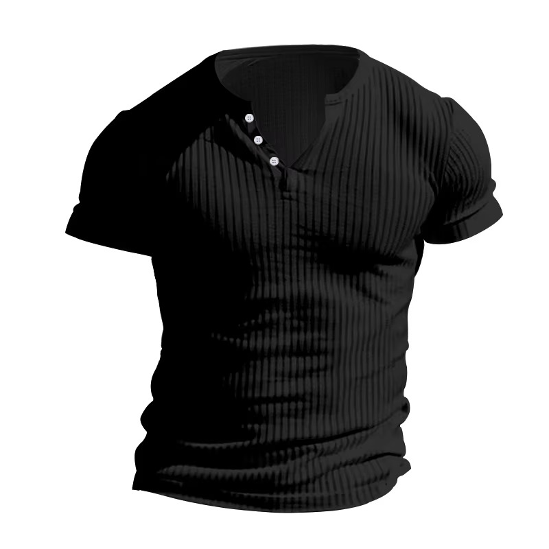 Men’s Slim Fit Henley Tee