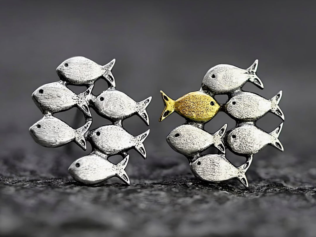 Boucles d'oreilles à contre-courant 