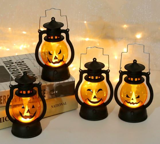 Décorations lumineuses LED citrouille d'Halloween