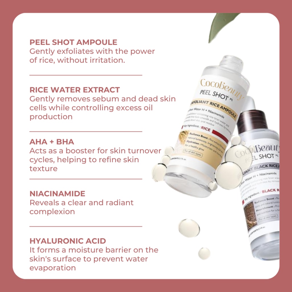 Ampoule de riz Peel Shot Glow