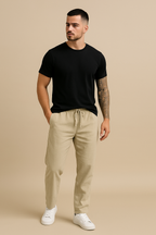 Pantalon en lin de qualité supérieure pour homme