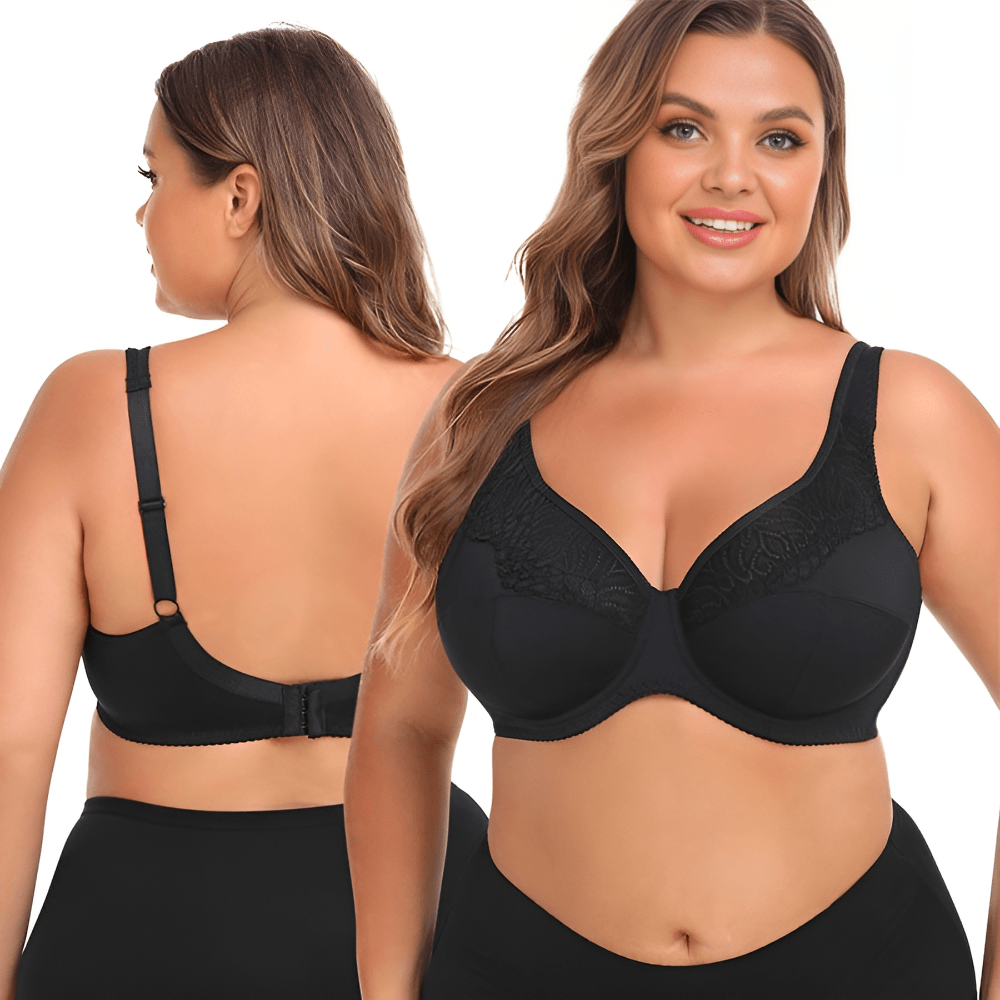 Breathable Full Coverage Support Lift Lace Bra