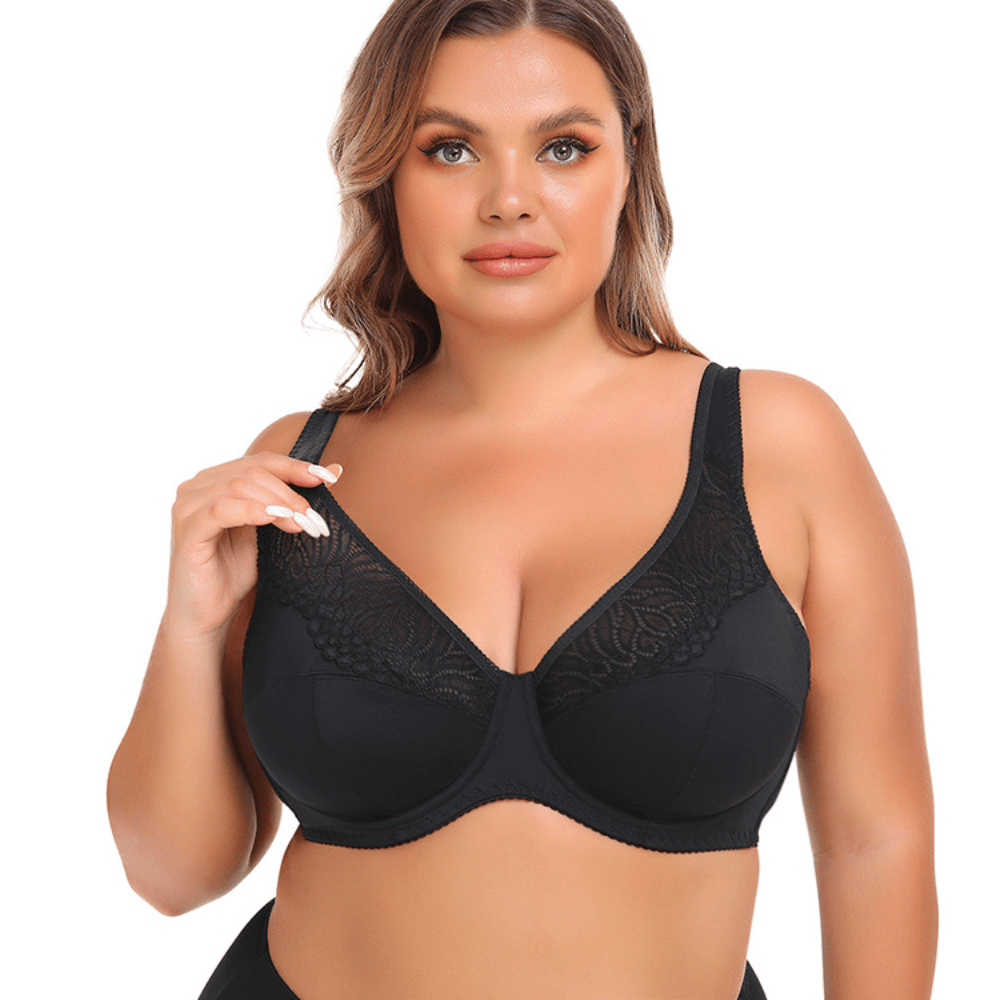 Breathable Full Coverage Support Lift Lace Bra