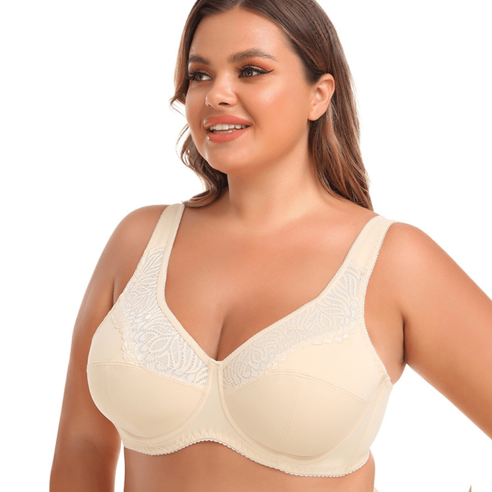 Breathable Full Coverage Support Lift Lace Bra