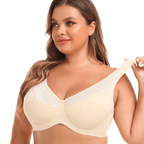 Breathable Full Coverage Support Lift Lace Bra