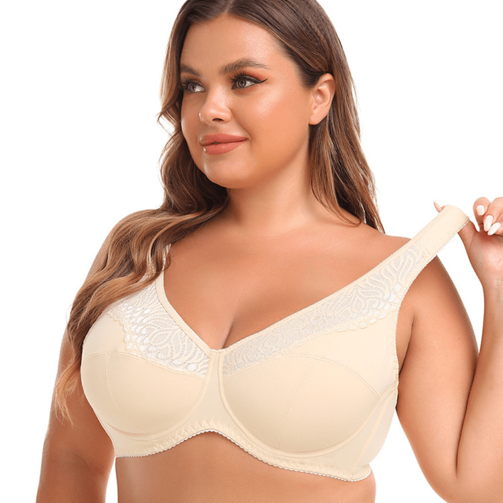 Breathable Full Coverage Support Lift Lace Bra