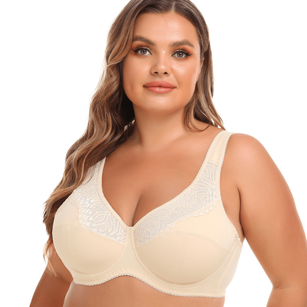 Breathable Full Coverage Support Lift Lace Bra