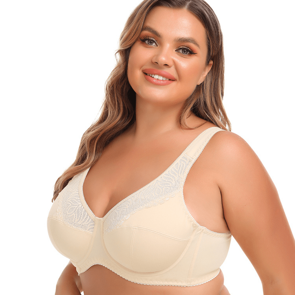 Breathable Full Coverage Support Lift Lace Bra