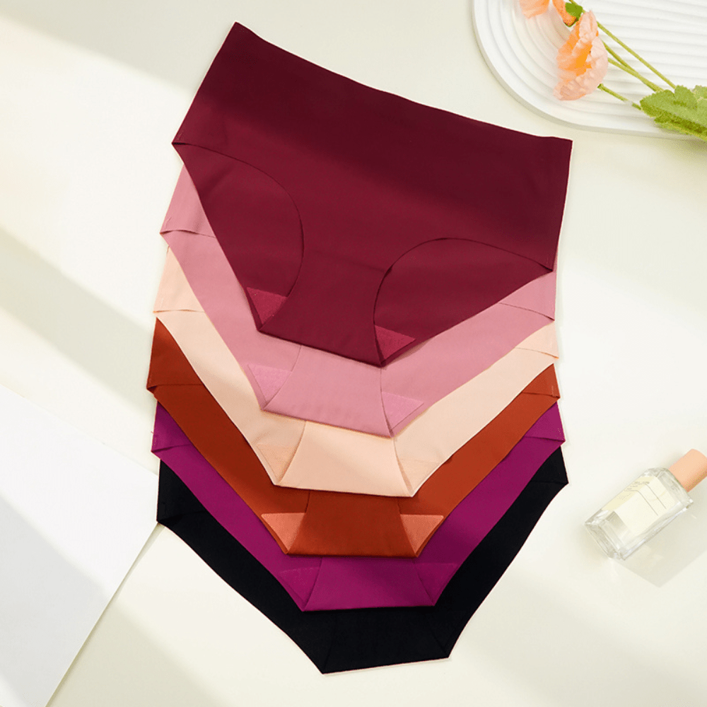 Breathable Seamless Mid-Waist Underwear