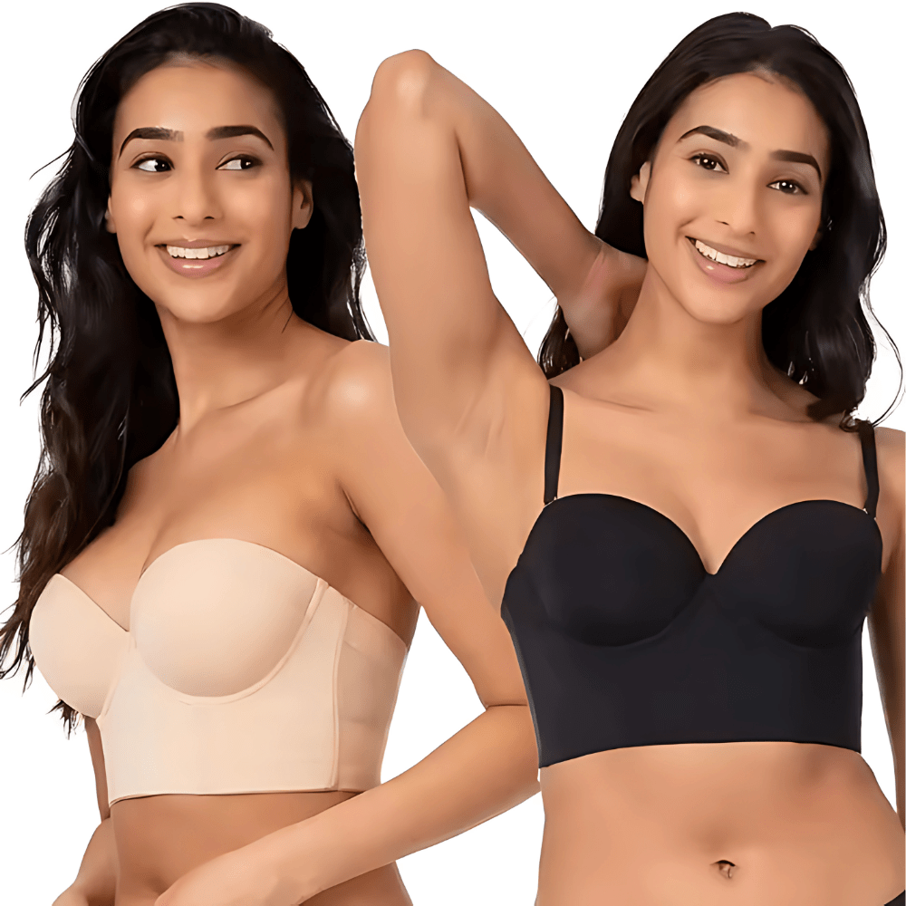 Convertible Strapless Push Up Corset Posture Bra
