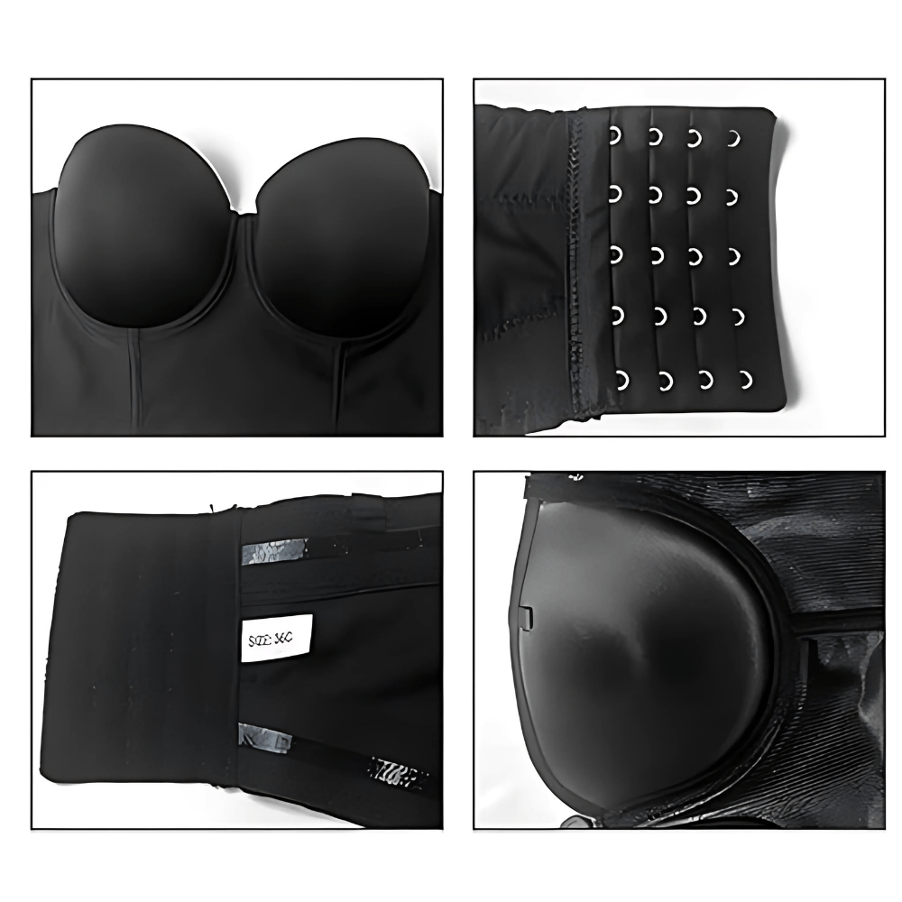 Convertible Strapless Push Up Corset Posture Bra