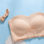 Strapless Front Buckle Convertible Wireless Bra