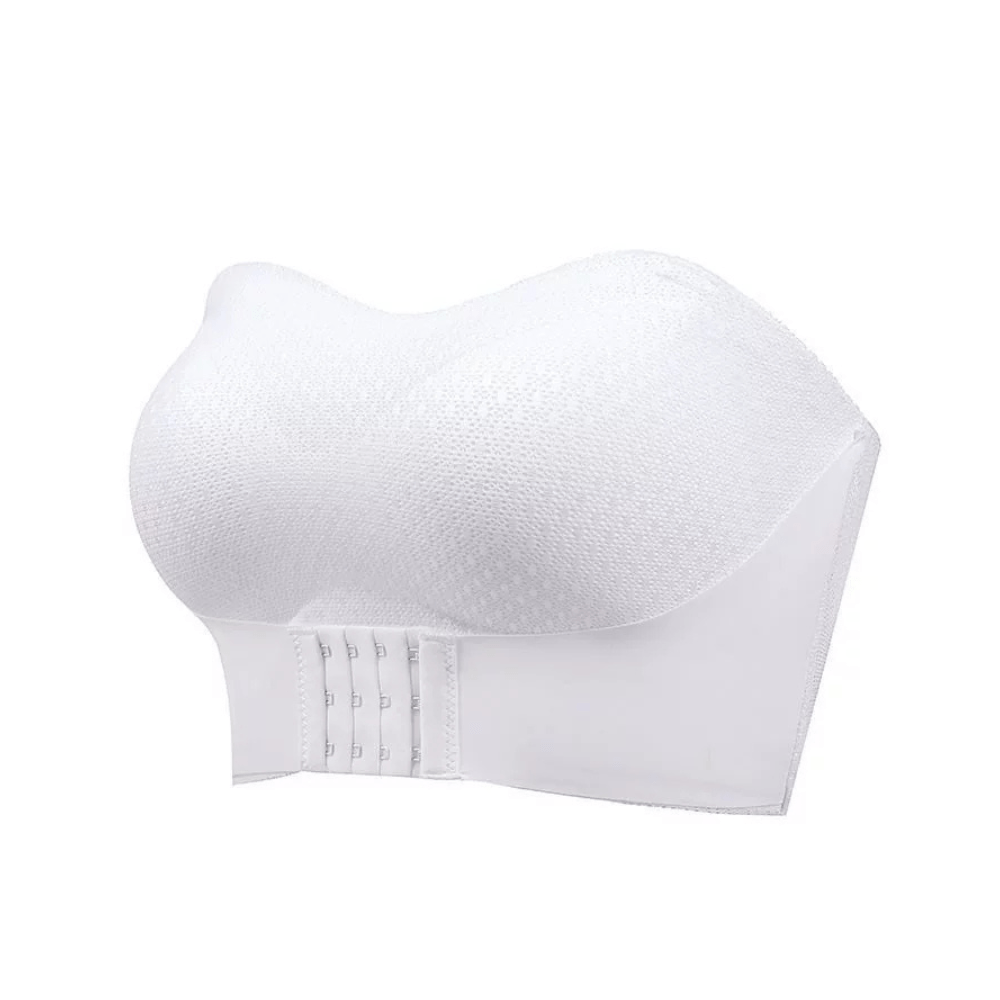 Strapless Front Buckle Convertible Wireless Bra