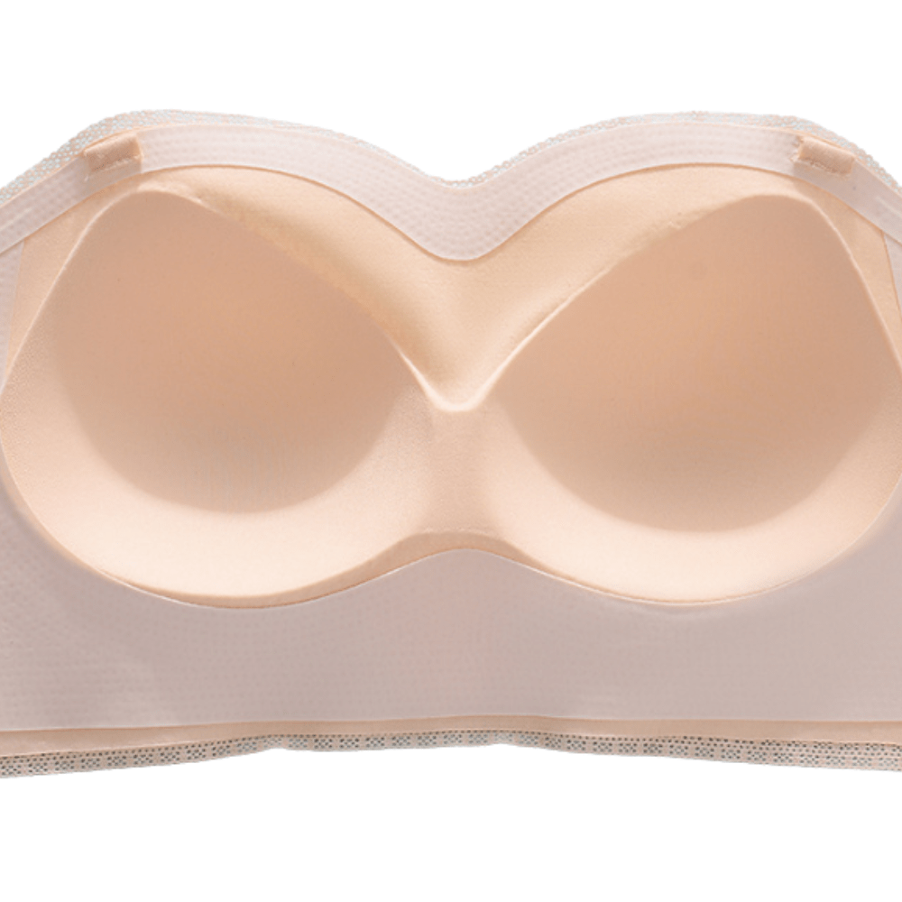Strapless Front Buckle Convertible Wireless Bra