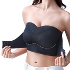 Strapless Front Buckle Convertible Wireless Bra