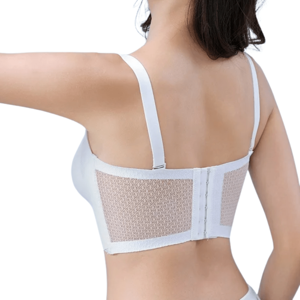 Strapless Front Buckle Convertible Wireless Bra