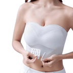Strapless Front Buckle Convertible Wireless Bra