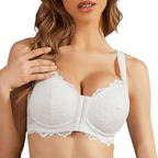 Front Closure Push Up Thin Cup Wireless Lace