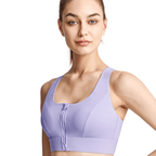 Front Closure Sculpting Sports Bra | Wireless Racerback Design