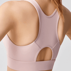 Front Closure Sculpting Sports Bra | Wireless Racerback Design