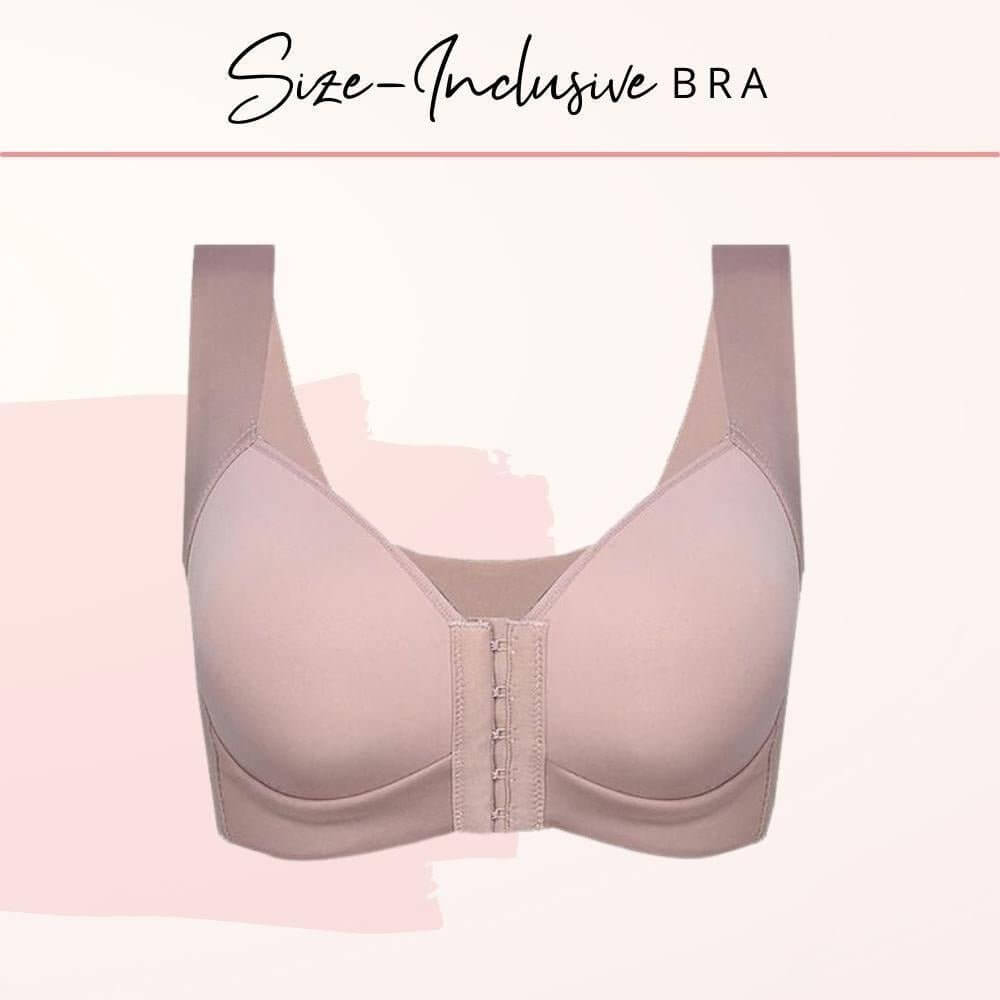 Front Closure Seamless Push Up Bra Plus Size