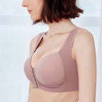 Front Closure Seamless Push Up Bra Plus Size