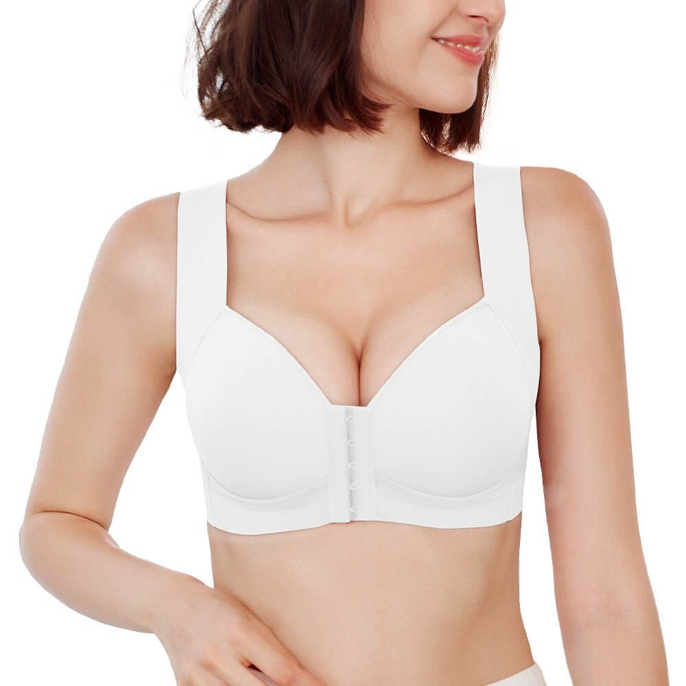 Front Closure Seamless Push Up Bra Plus Size