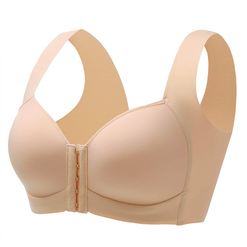 Front Closure Seamless Push Up Bra Plus Size