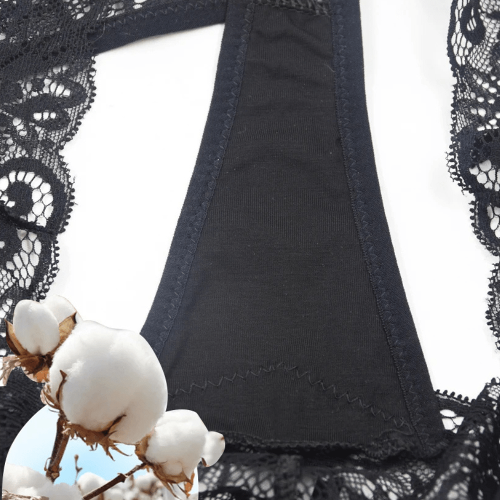 String taille basse en dentelle