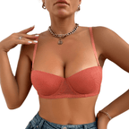 Soutien-gorge balconnet à armatures en dentelle