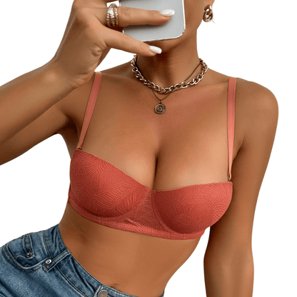 Lace Underwire Balconette Bra