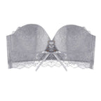 Lace-Up Strapless Push-Up Bra