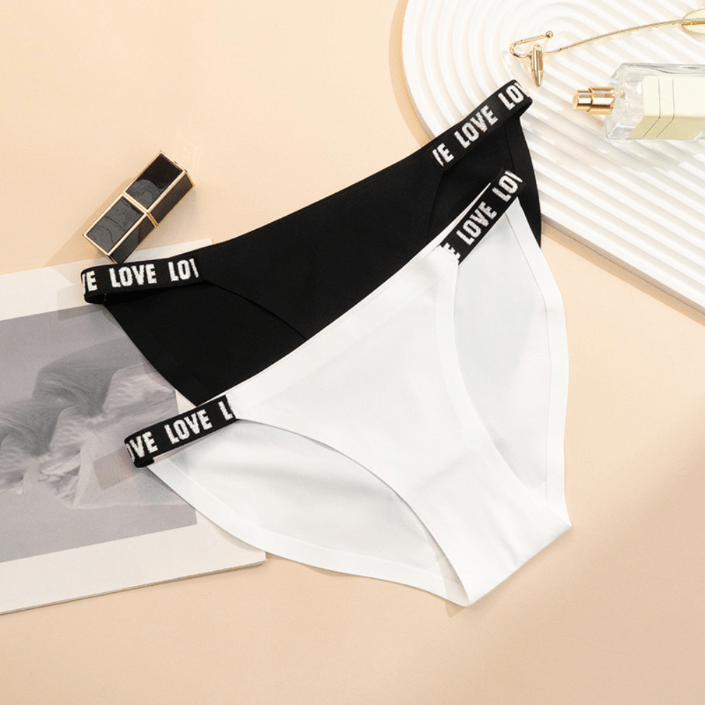 Sous-vêtements string sexy taille basse sans coutures Love