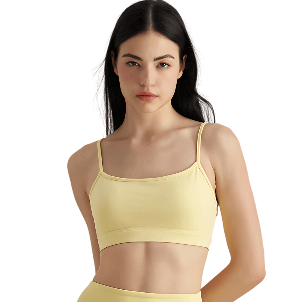 Minimalist Sports Bralette | Thin Strap & Light Support