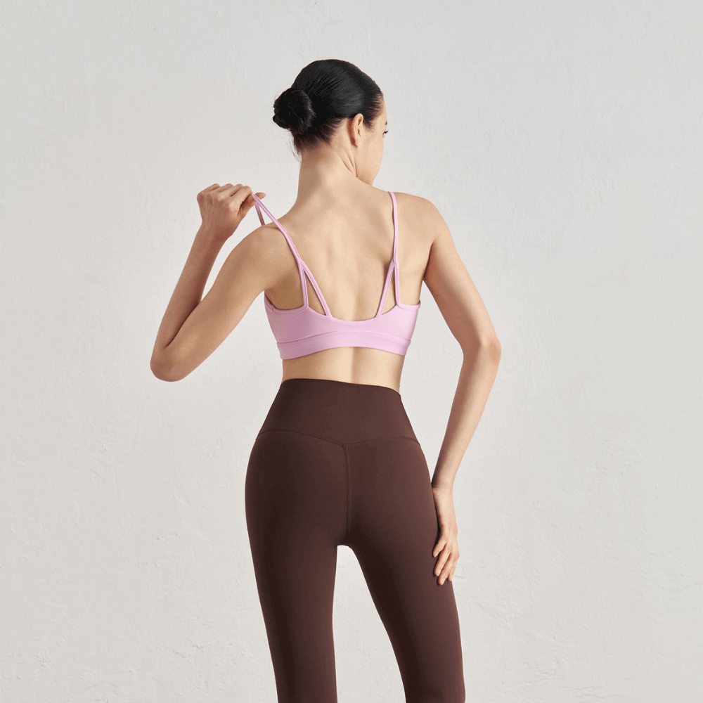 Soutien-gorge de sport minimaliste | Bretelles fines et maintien léger