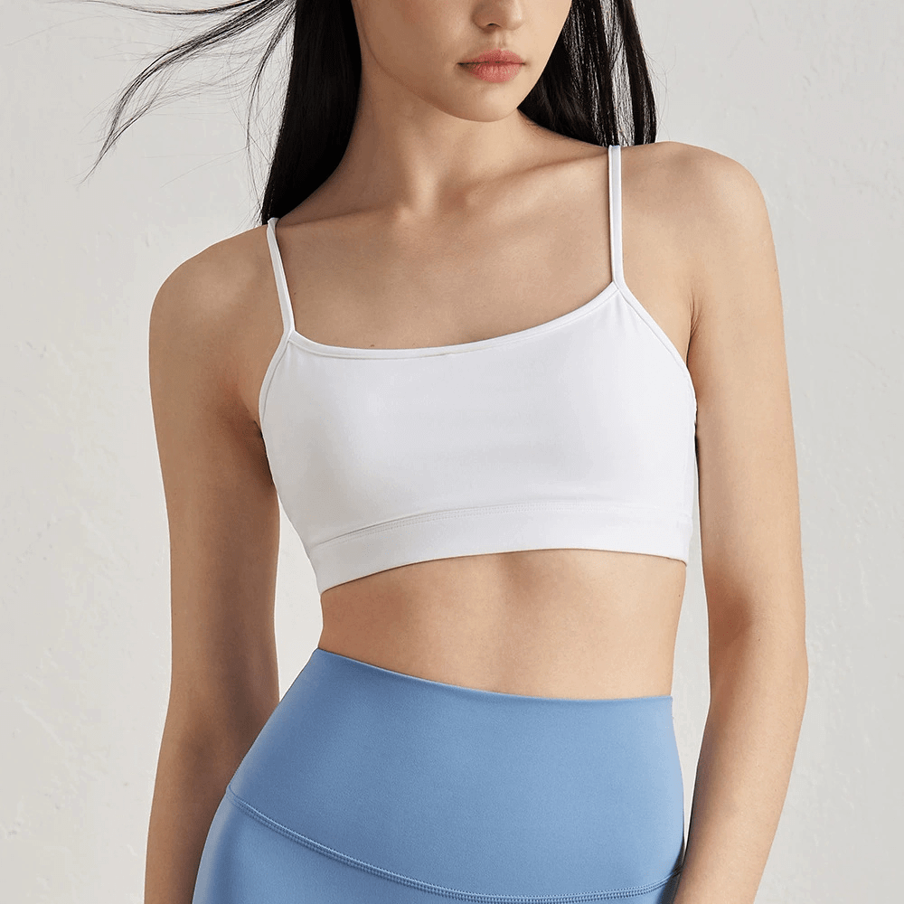 Minimalist Sports Bralette | Thin Strap & Light Support